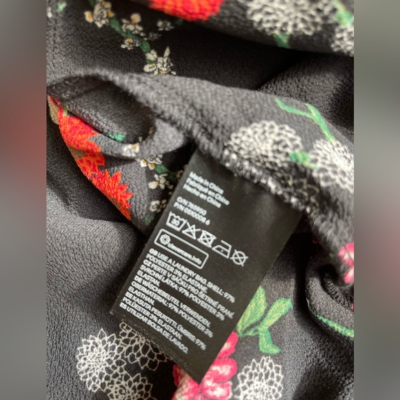 H&M Dress Pajama Style Front Button long Sleeve Belt / Vintage - Picture 6 of 7